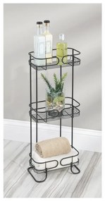 Organizator pentru baie cu 3 etaje iDesign Neo, negru