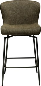 Scaun de bar kaki tapițat (înălțime șezut 67,5 cm) Glam – DAN-FORM Denmark