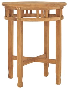 315463 vidaXL Masă de bistro, Ø60x75,5 cm, lemn masiv de tec