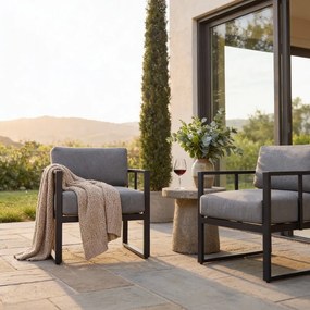 Fotoliu de grădină gri grafit Bellisima - Bonami Selection