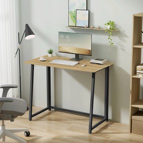 Masă de scris ZARIMO pliabilă 80x40 cm, stejar artisan