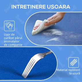 PawHut Pat Ridicat pentru Câini și Pisici cu Cadru Metalic, 76x61x18 cm, Albastru | Aosom Romania