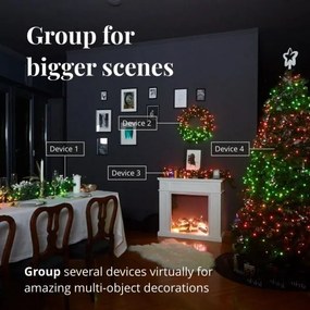 Instalație LED RGBW de Crăciun de exterior 250xLED 23,5m IP44 Wi-Fi Twinkly TWS250SPP-TEU