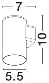 Aplica de perete LED iluminat exterior IP67 ALP NVL-9010008