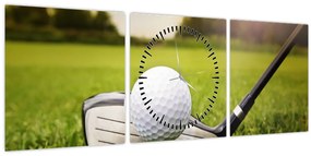 Tablou - Golf (cu ceas) (90x30 cm)