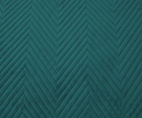 Cuvertura de pat din catifea turcoaz cu model ARROW VELVET Dimensiuni: 170 x 210 cm