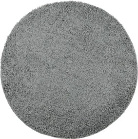 vidaXL Covor pufos "PAMPLONA" cu fire înalte, verde modern, Ø 120 cm