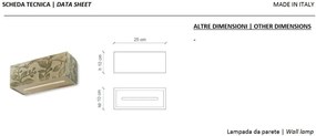 Aplica de perete design retro realizata manual din ceramica VINTAGE
