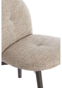 Set de scaune de sufragerie bej 2 buc. tapițat Sinosa – Light &amp; Living