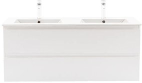 Dulap inferior Vario Forte 120 cu lavoar alb-alb