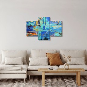 Tablou - pictură abstractă în ulei (90x60 cm)