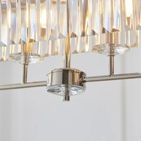 Endon 109058 - Lustră suspendată pe lanț, 4 x E14, 6 W, 230 V, crom lucios
