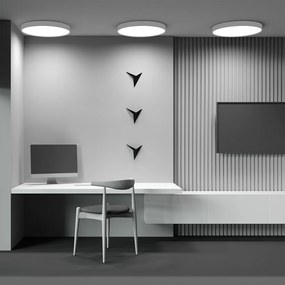 Plafoniera LED design tehnic Zoom D-60cm 3000K alba