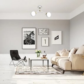 Lustră aplicată JOY 2xE14/40W/230V albă/aurie