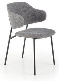Scaun de bucaterie Lutero, gri