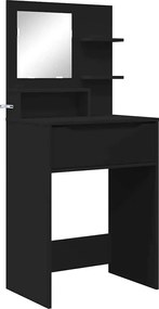 vidaXL Mese de toaletă pentru dormitor Negru 80 x 39,6 x 135 cm