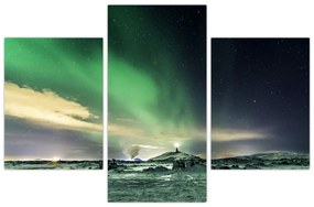 Tablou cu Aurora Borealis (90x60 cm)