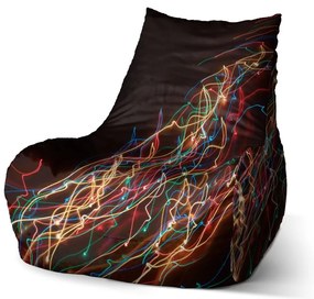 Sac de șezut Bean efect de lumină - pentru copii, colorat