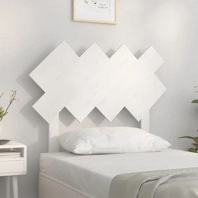 vidaXL Tăblie de pat, alb, 92x3x81 cm, lemn masiv de pin