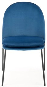 Scaun de bucaterie Ulric, albastru/negru