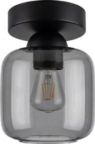 BRILAGI - Plafonieră LED R GLASS 1xE27/60W/230V Ø 14 cm negru/gri fumuriu