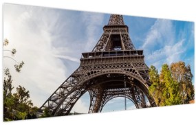 Tablou - Turnul Eiffel colorat (120x50 cm)