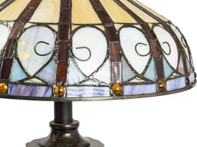 Lampa de masa Tiffany Paun h 72 cm