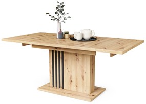 Mazzoni LEONEL Stejar Artisan - MASĂ PLIABILĂ MODERNĂ PÂNĂ LA 180 cm!