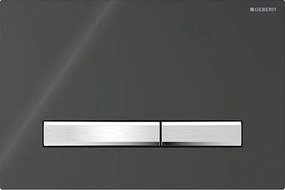 Geberit 115.788.DW.2 - Placă de acționare Sigma50 24,6x16,4 cm negru/crom mat