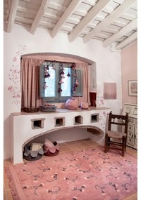Covor pentru copii roz lavabil/țesut manual din bumbac 140x210 cm English Garden Ash Rose – Lorena Canals