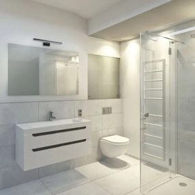 Aplica LED de perete pentru baie SHINE, 7 W, 230 V, 30 cm, IP44, negru