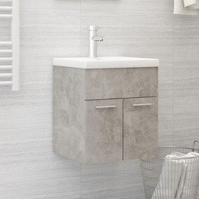804642 vidaXL Mască de chiuvetă, gri beton, 41x38,5x46 cm, PAL
