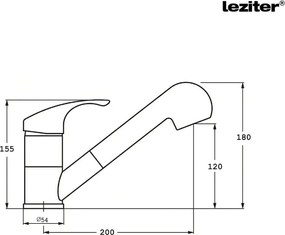 Robinet chiuvetă Carol cromat