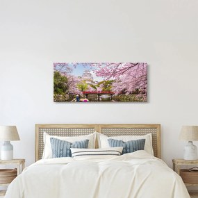 Tablou cu cireș japonez (120x50 cm)