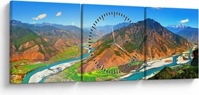 Tablou - Râul Yangtze (cu ceas) (90x30 cm)