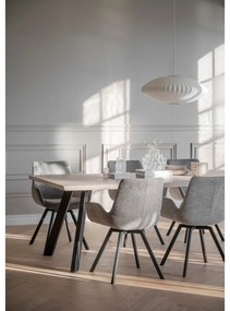 Scaune de dining gri rotative 2 buc. Norwell - Rowico