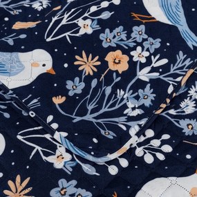 Cuvertura de pat DENIM BIRDS, albastru Dimensiune: 170 x 210 cm