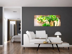 Tablou cu menta proaspătă (120x50 cm)
