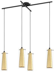 Lustră pe cablu Eglo 79344 PINTO GOLD 4xE27/40W/230V auriu