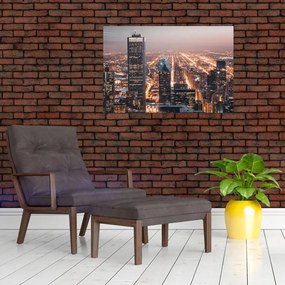 Tabloul cu metropolă luminată (90x60 cm)