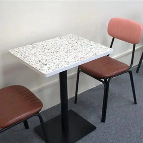 Picioare metalice pentru masa 80x80 cm,negru