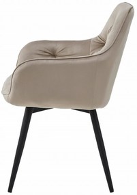 Scaun de masa rotativ JORK360 VELVET, bej