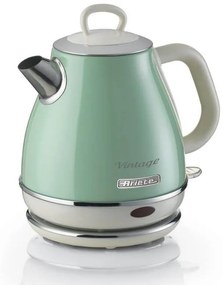 Cana electrica Ariete VINTAGE 2868/04, 1630W, 1 L, Corp metalic, Fierbere rapida, Baza fara fir, Verde