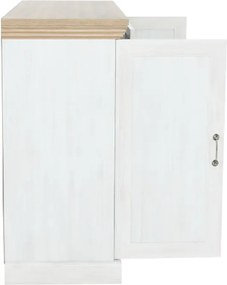 Comodă, 2 uşi cu 5 sertare, pin nordic/stejar sălbatic, ROYAL K2D