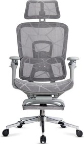 Scaun ergonomic SYYT 9520 gri, brațe 4D și șezut reglabil