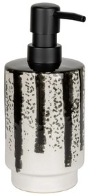 Dozator de săpun lichid alb-negru din ceramică 340 ml Subiza – Wenko