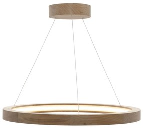 Lustra LED lemn design modern circular OAK 55cm