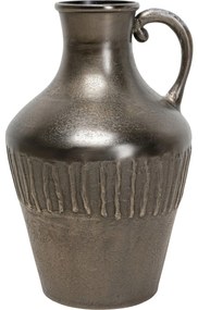 Vaza aluminiu nichelat Uria Ø35x55 cm