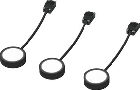 Osram - Set 3x corpuri LED pentru montaj sub dulap UNDERCABINET LED/3W/230V 3000K negru
