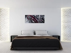 Tabloul cu abstracție gri (120x50 cm)